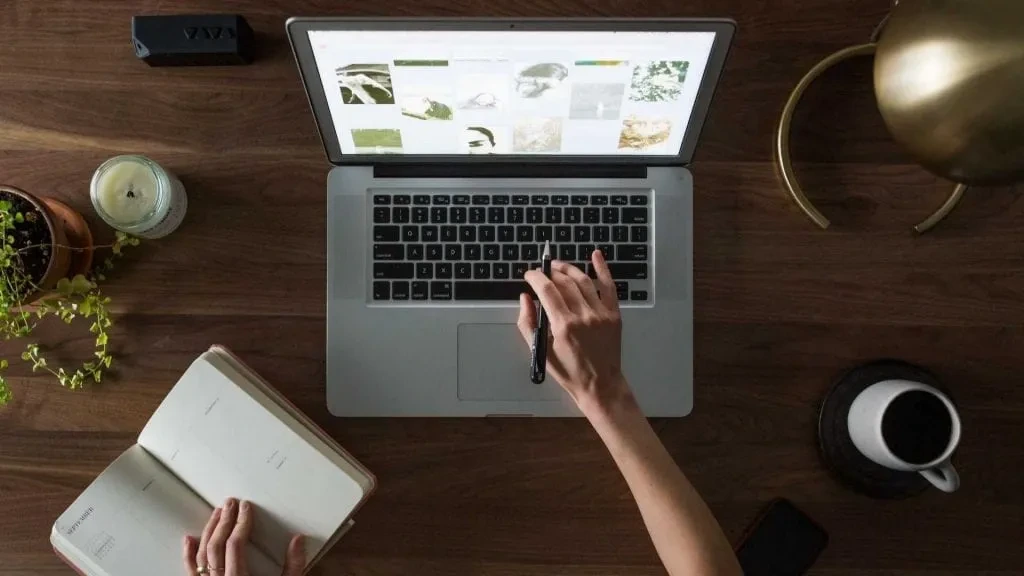 Person reviewing legal website terms on screen